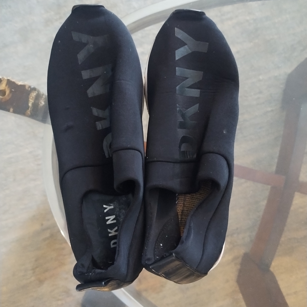 DKNY Black Slip-On Sneakers